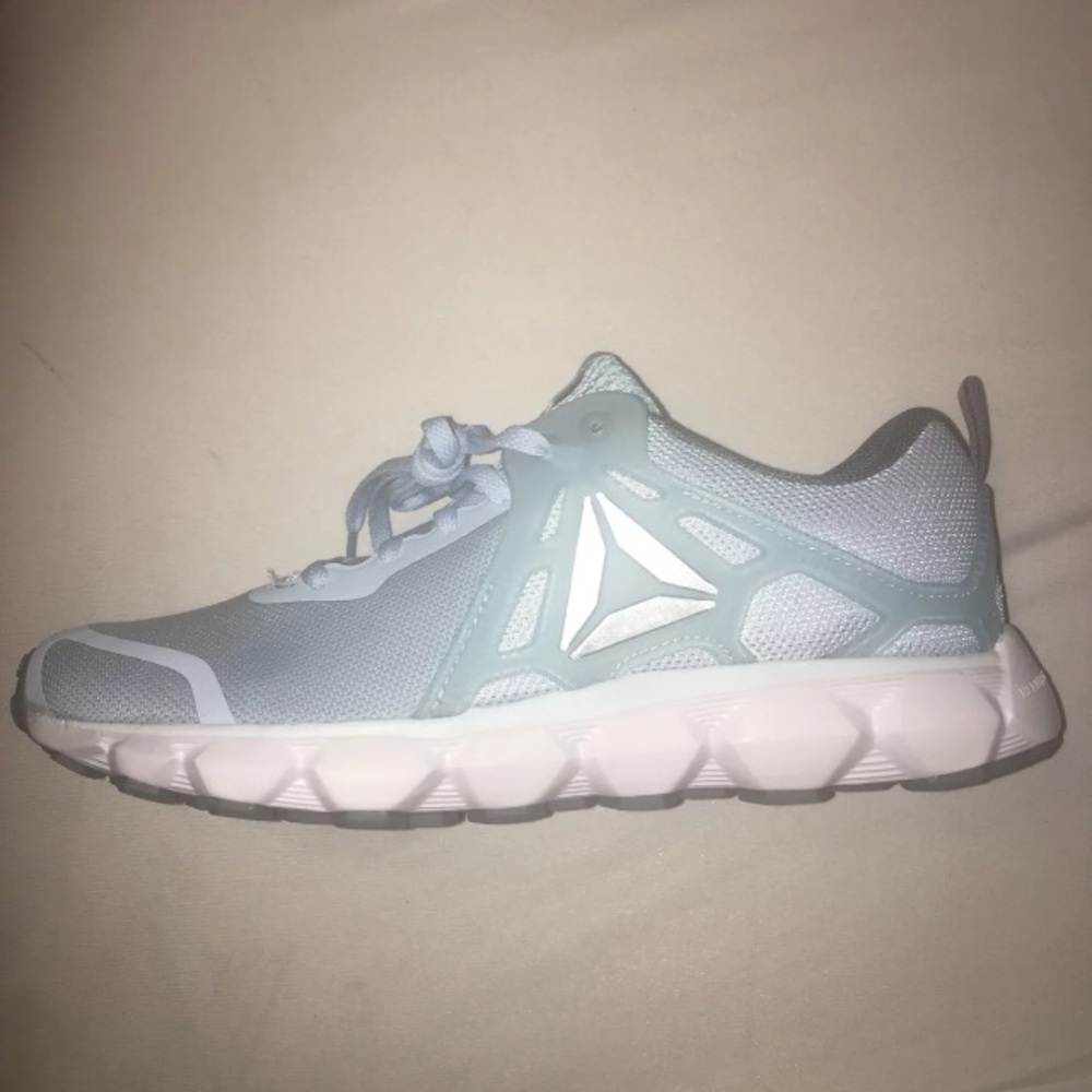Ice Baby Blue Reebok Hexaffect Run.